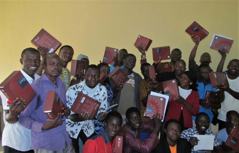Some students with their Bibles