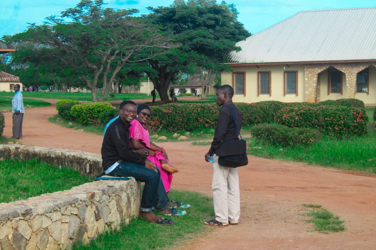Students interacting